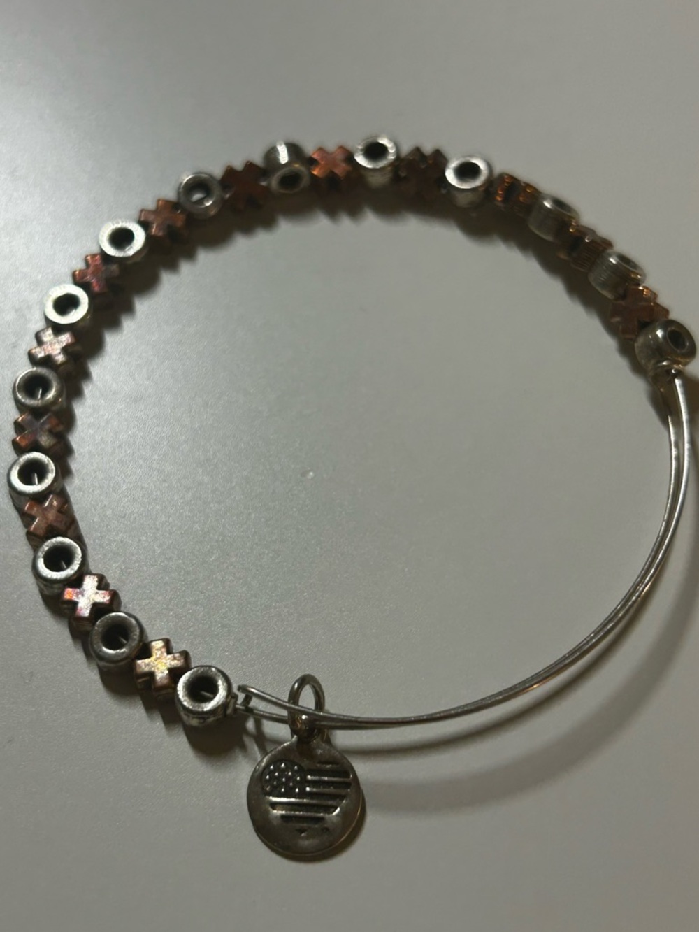 Alex and Ani Grandma Charm Beaded Expandable Bracelet